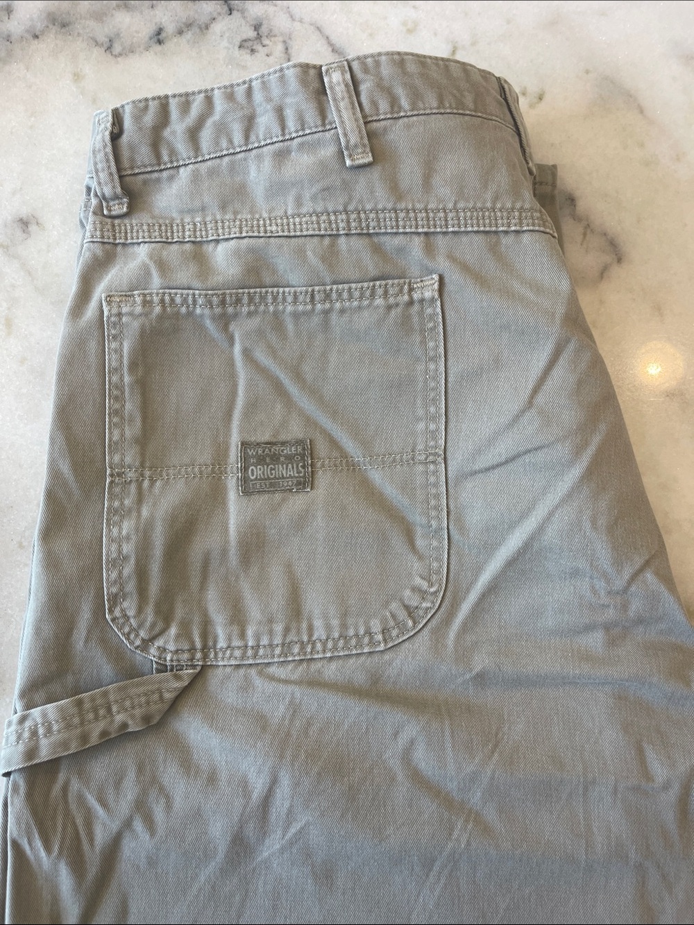 Wrangler Light Khaki Utility Work Pants 36x32